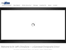 Tablet Screenshot of chirozone.org